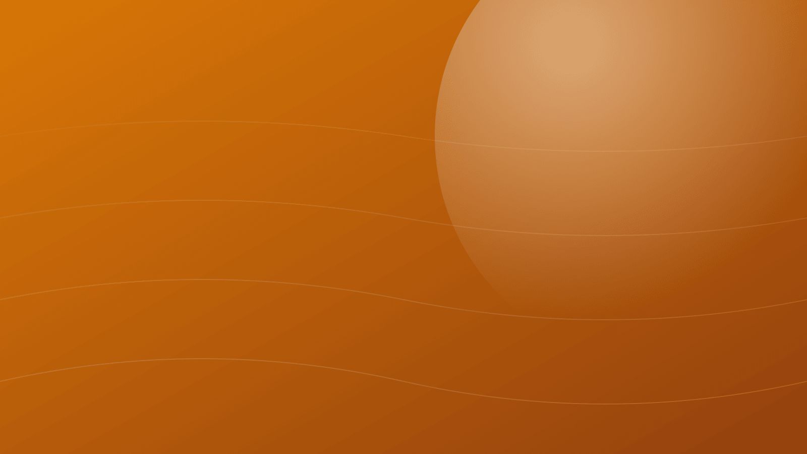 Abstract amber gradient cover illustration for an article about reconstitution fundamentals