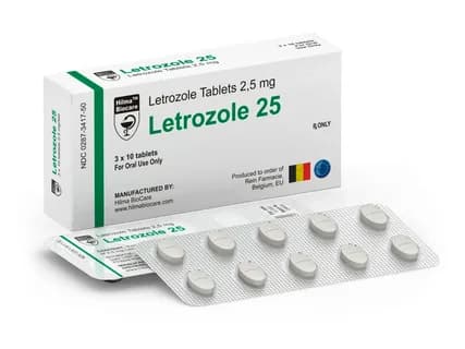Order Letrozole Online - 2.5mg x100 tablets/bottle