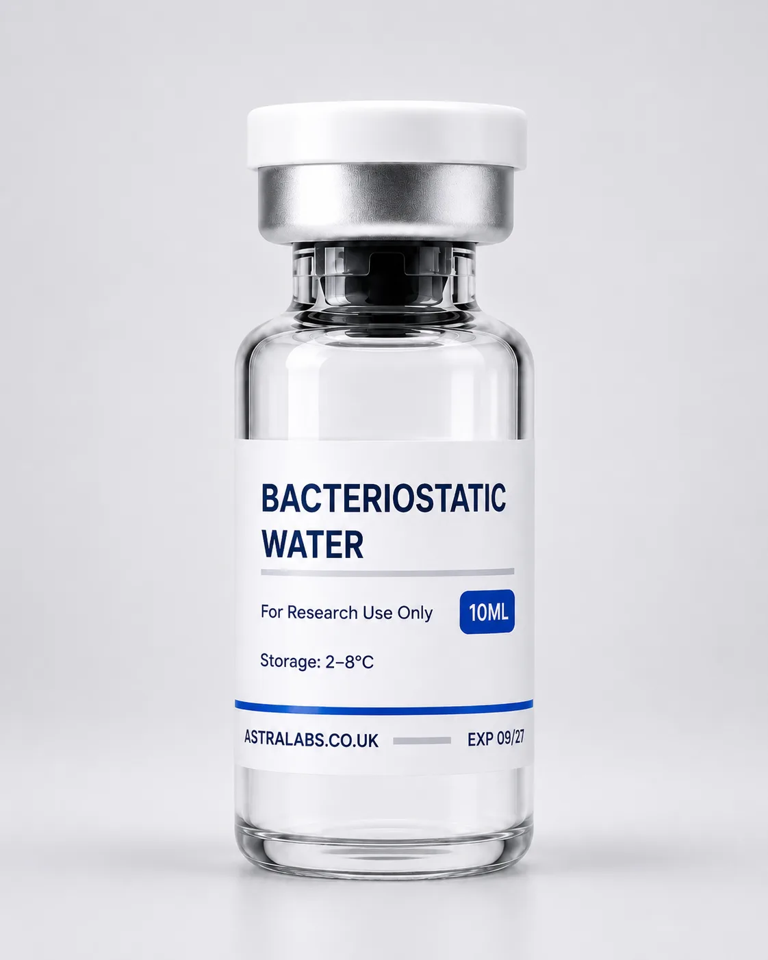 Bacteriostatic water - 10ml Sterile Solution Vial