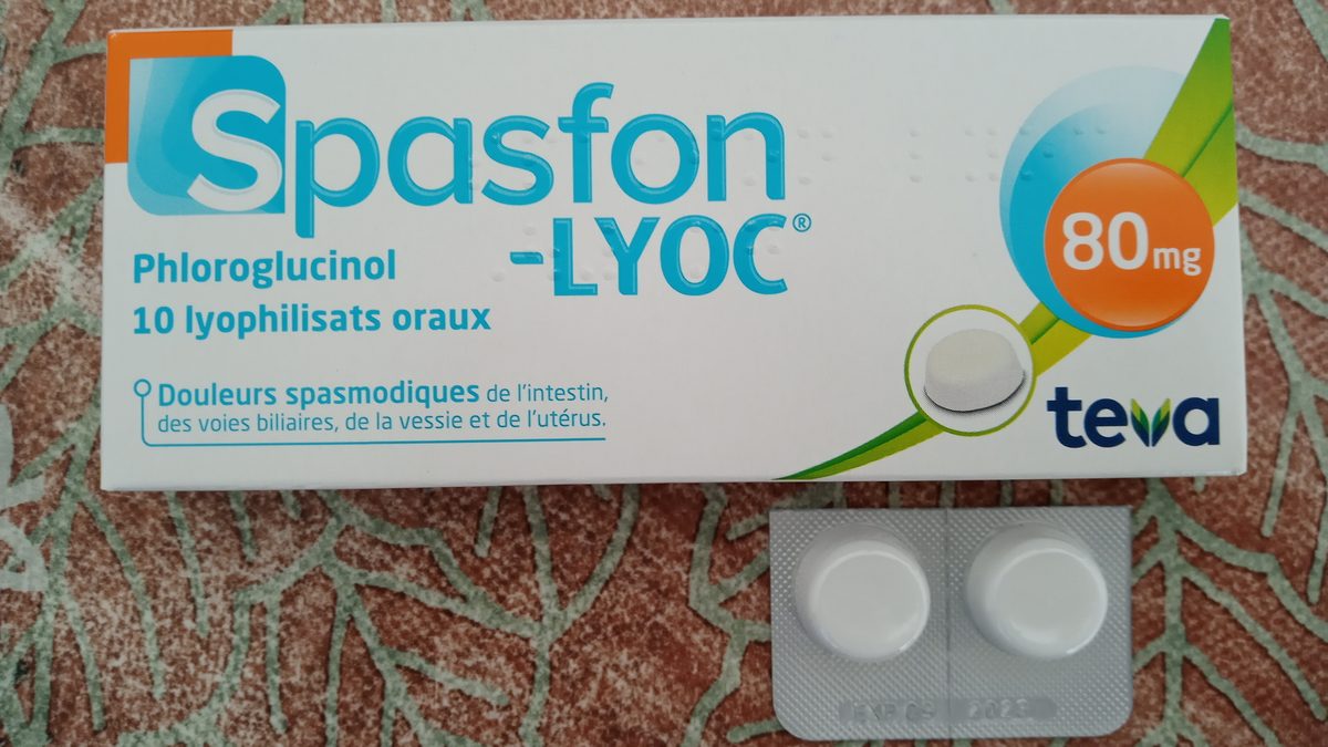 Spasfon Lyoc Phloroglucinol 80mg Oral Lyophilisate Box